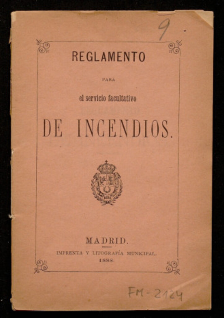 Miniatura de Reglamento para el servicio facultativo de incendios --
