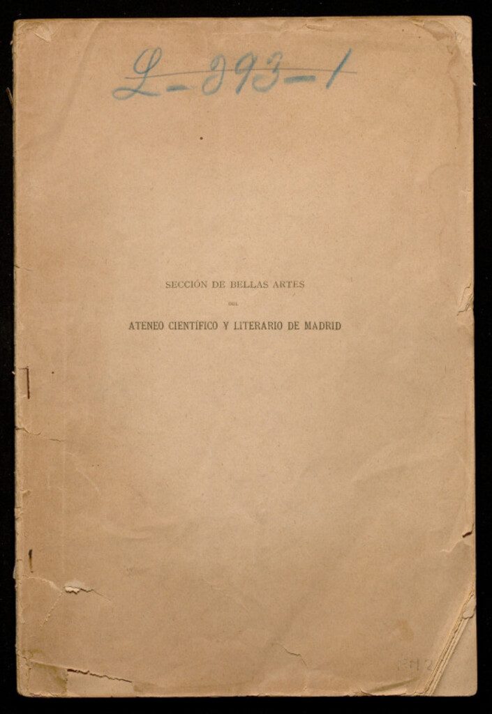 Miniatura de Discurso leído en la apertura de la sección de Bellas Artes del Ateneo Científico y Literario de Madrid por el Excmo. Sr. Conde de Morphy