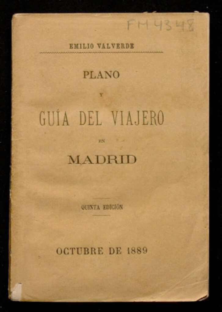 Miniatura de Plano y guía del viajero en Madrid