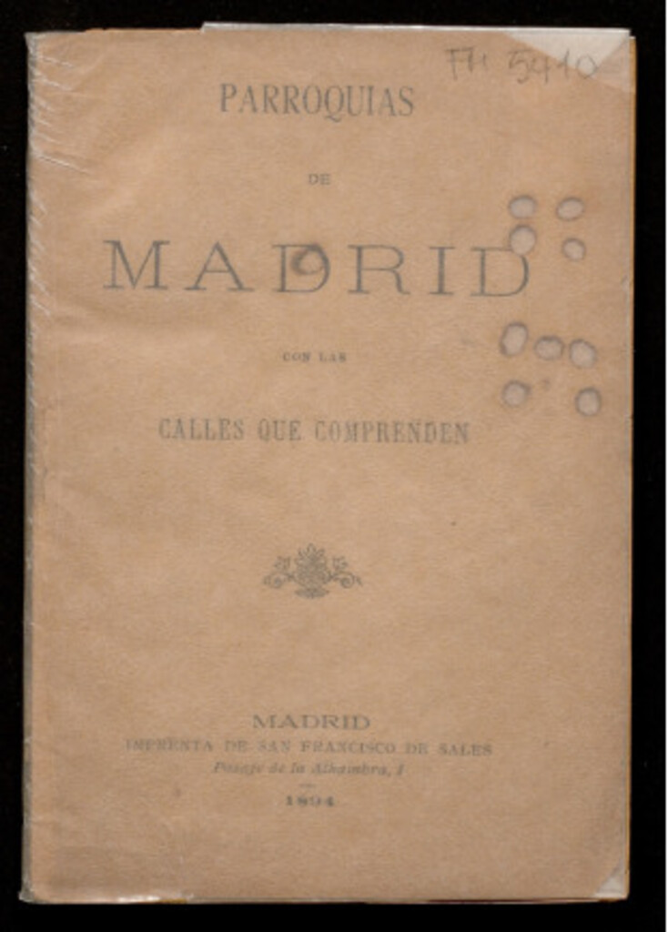 Miniatura de Parroquias de Madrid con las calles que comprenden