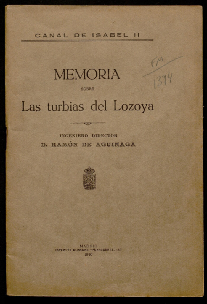 Miniatura de Memoria sobre las turbias del Lozoya