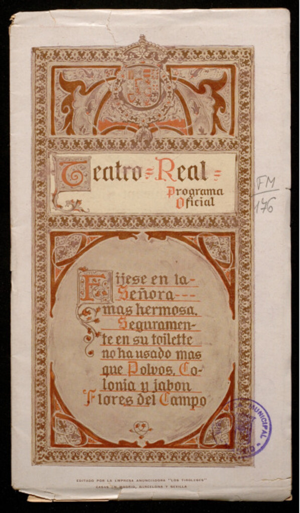 Miniatura de Parsifal : teatro real : programa oficial : 12 de diciembre de 1914