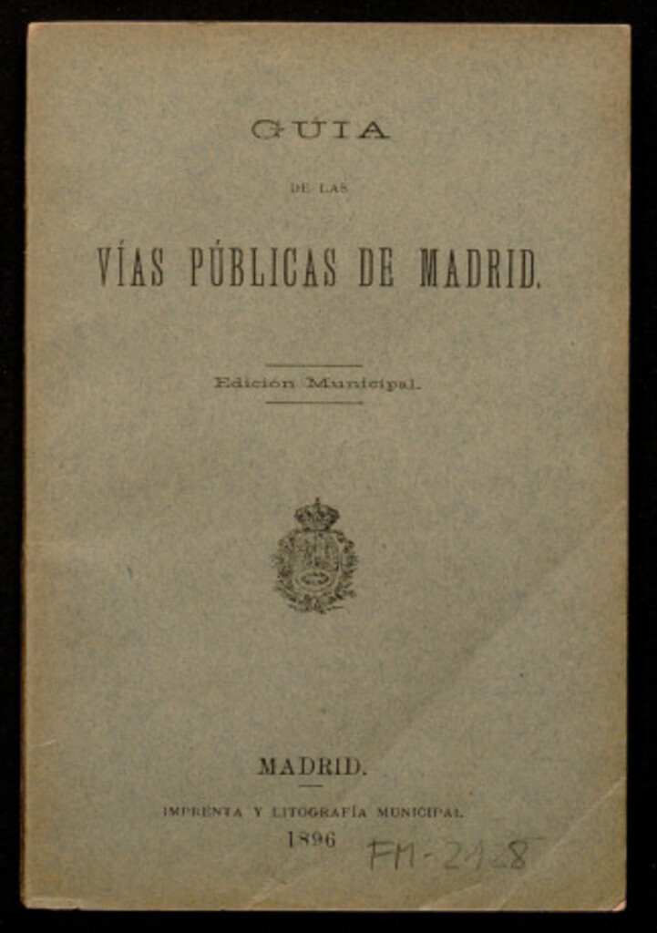 Miniatura de Guía de las vías públicas de Madrid