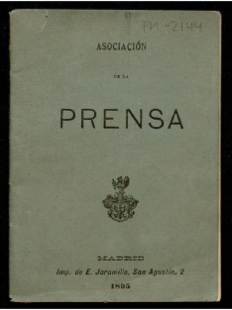 Miniatura de Asociación de la Prensa : [estatutos]