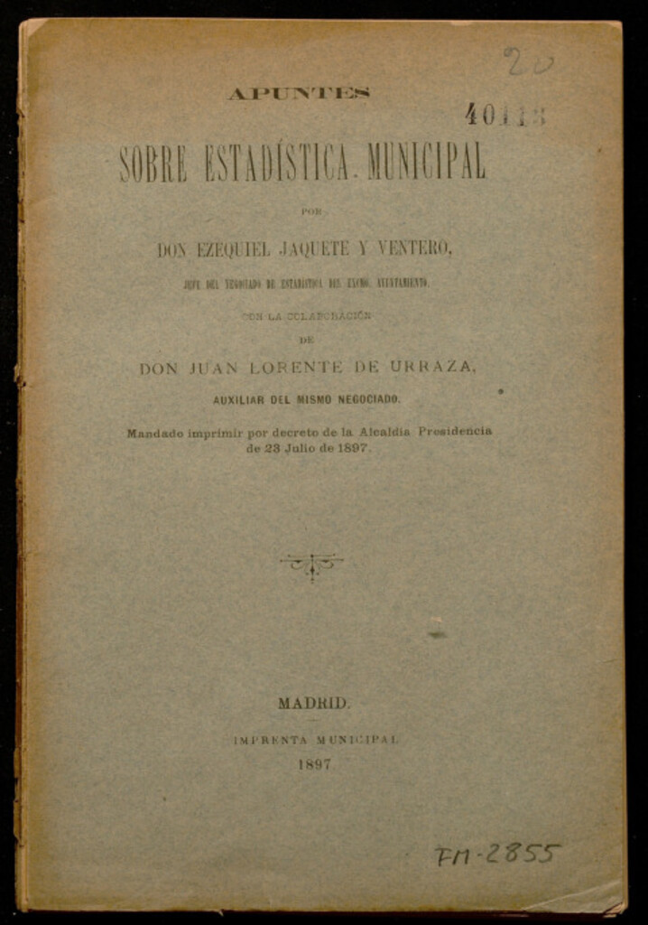 Miniatura de Apuntes sobre estadística municipal
