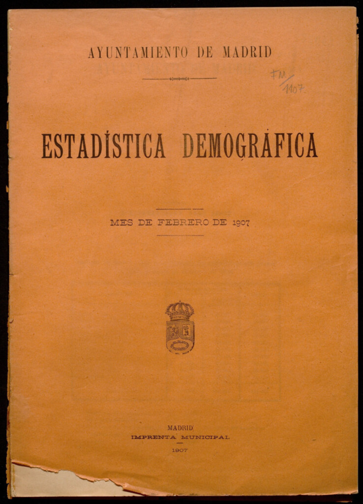 Miniatura de Estadística demográfica: febrero 1907