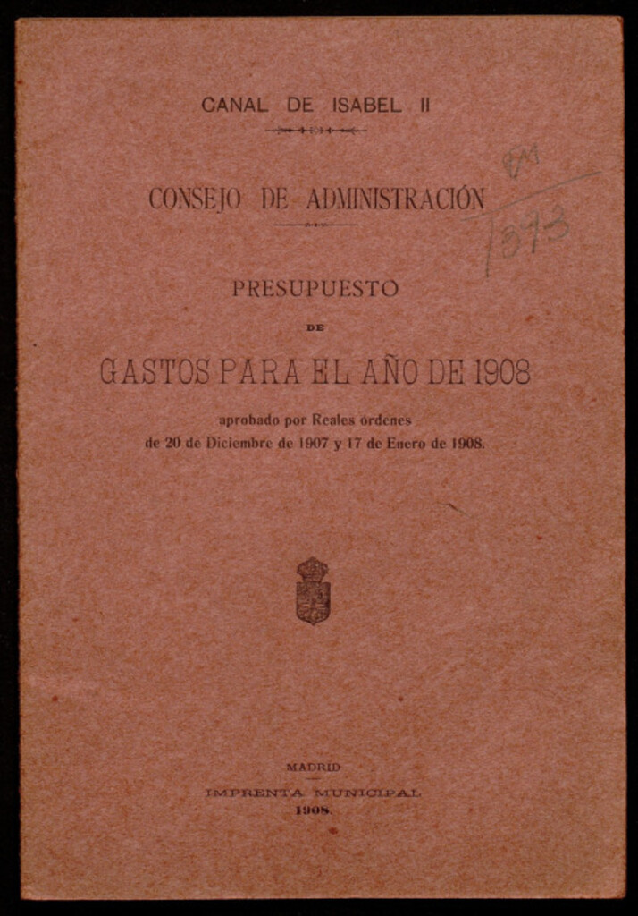 Miniatura de Presupuesto de gastos para el año de 1908...