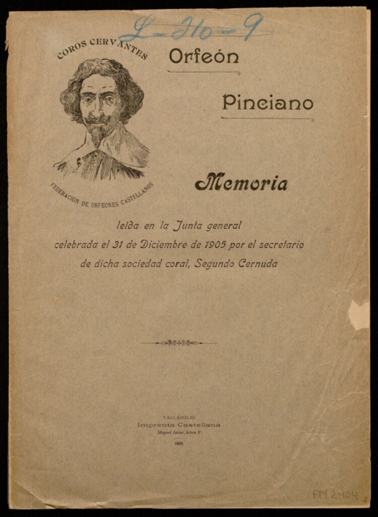 Miniatura de Memoria leída en la junta general celebrada el 31 de diciembre de 1905...