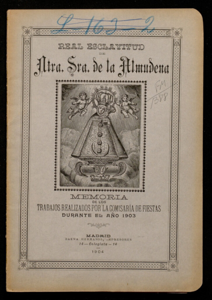 Miniatura de Memoria de los trabajos realizados por la Comisaría de Fiestas durante el año 1903