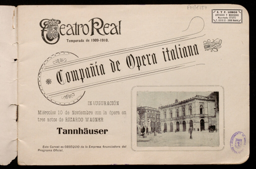 Miniatura de Temporada de 1909-1910 : [programa]