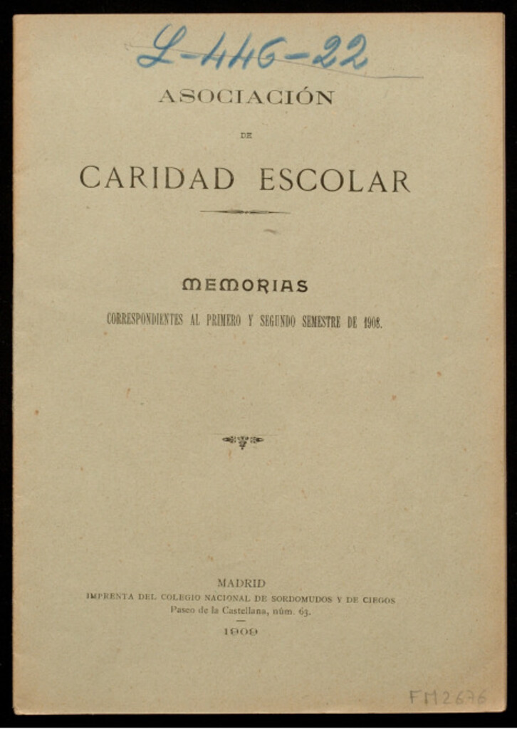 Miniatura de Memorias correspondientes al primero y segundo semestre de 1908