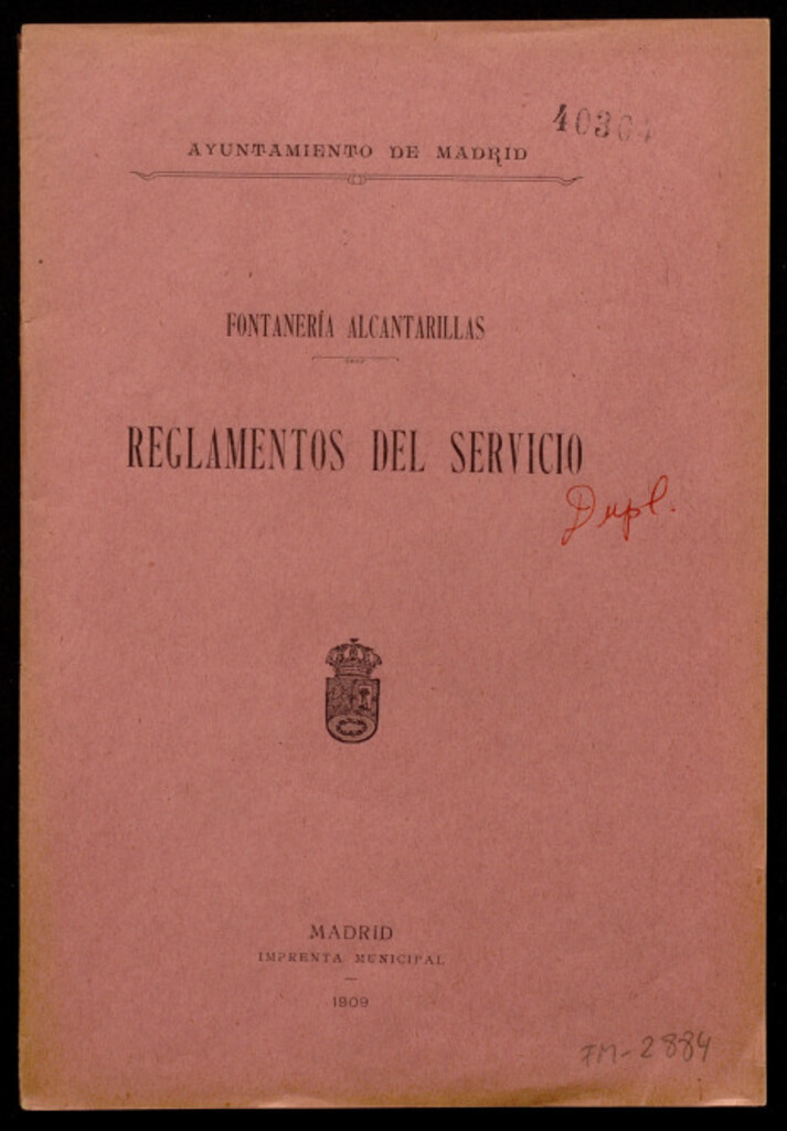 Miniatura de Fontanería alcantarillas: reglamentos del servicio