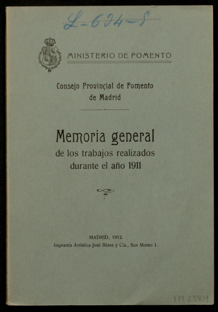 Miniatura de Memoria general de los trabajos realizados durante el año 1911