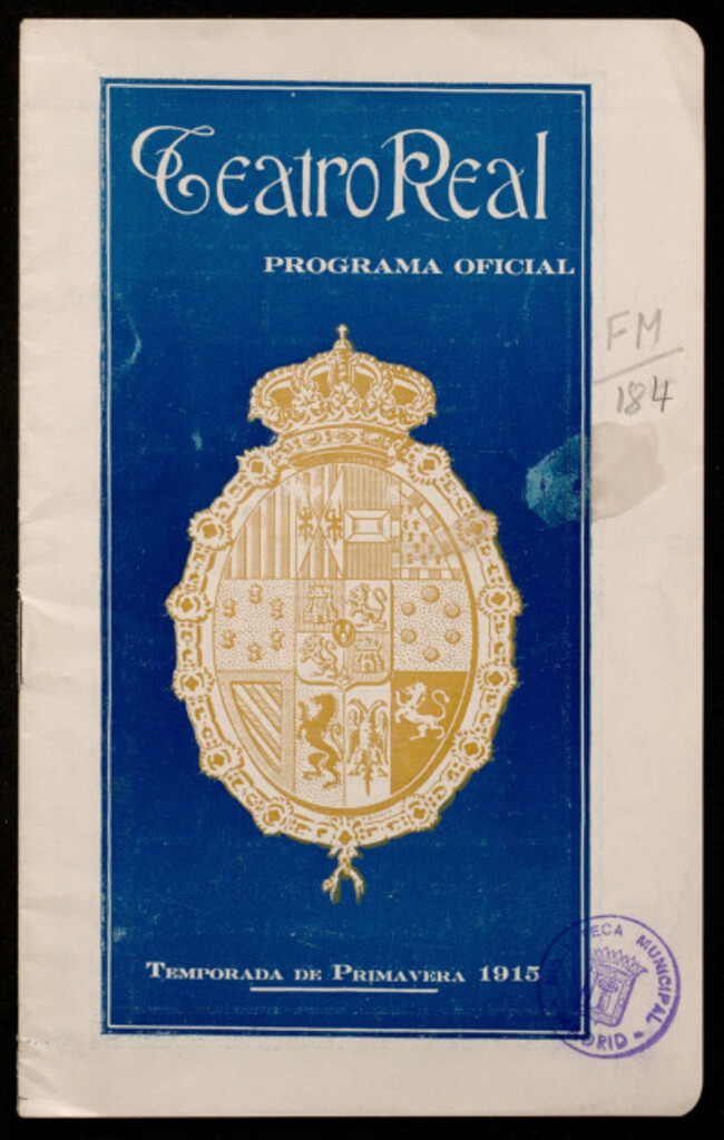 Miniatura de Parsifal : teatro real : programa oficial : 27 de mayo de 1915