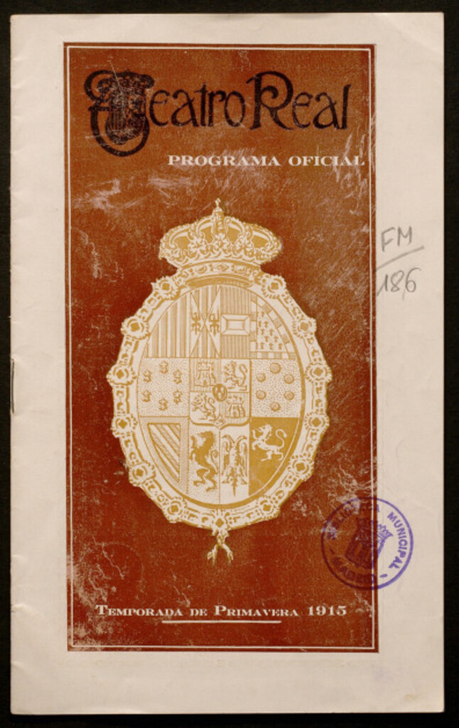 Miniatura de Salomé : teatro real : programa oficial : 5 de mayo de 1915