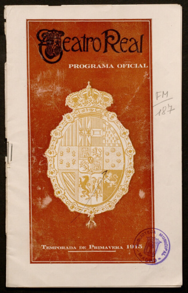Miniatura de Margarita la Tornera : teatro real : programa oficial 4 de mayo de 1915