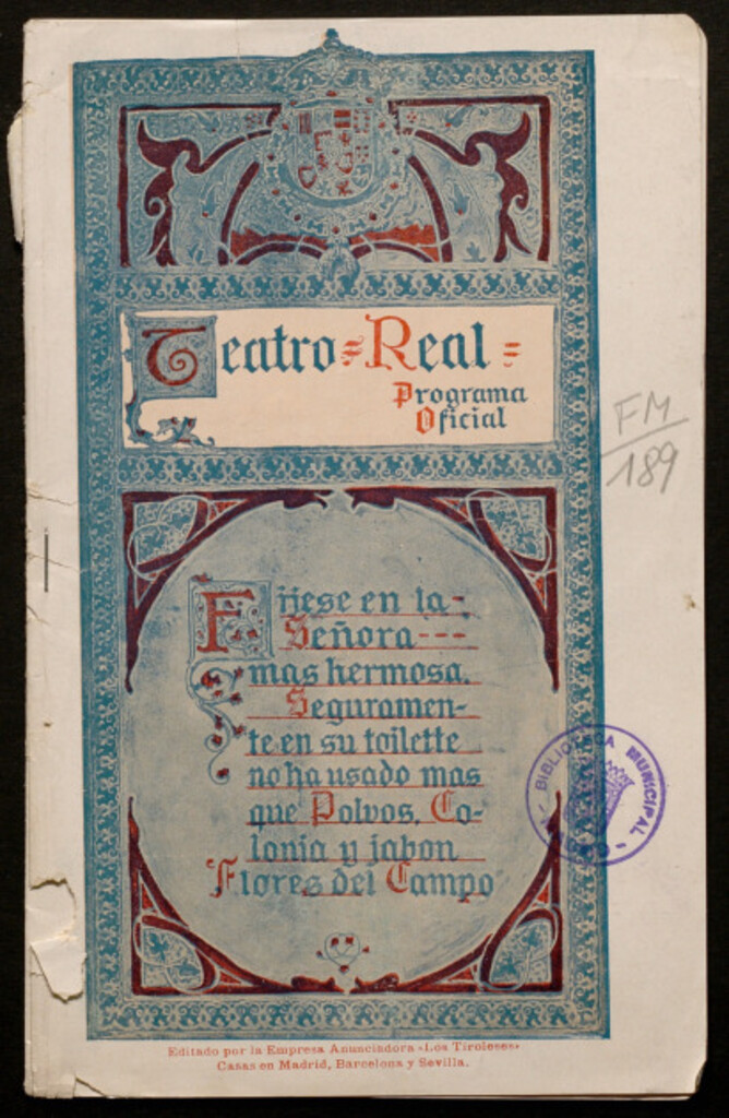 Miniatura de Manón : teatro real : programa oficial : 27 de febrero de 1915
