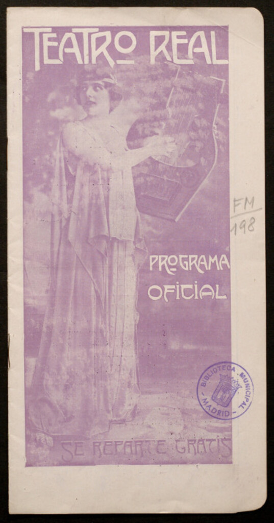 Miniatura de Tristán e Iseo : teatro real : programa oficial : 29 de diciembre de 1912