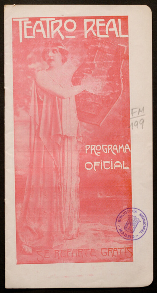 Miniatura de Tristán e Iseo : teatro real : programa oficial : 5 de enero de 1913