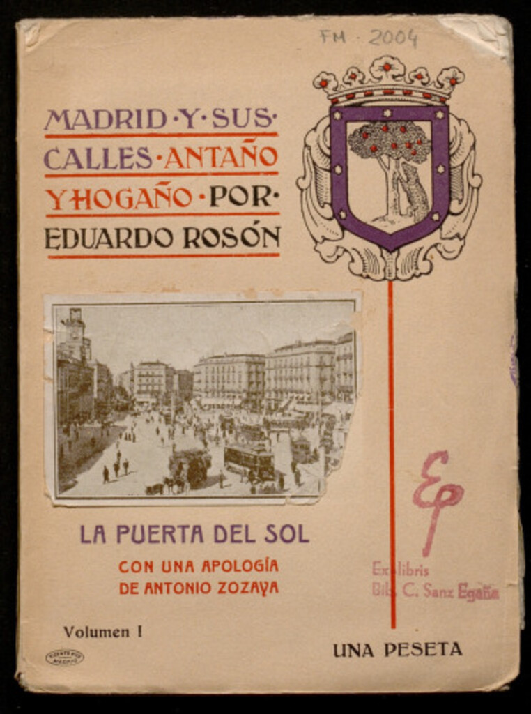 Miniatura de Madrid y sus calles, antaño y hogaño : la puerta del sol