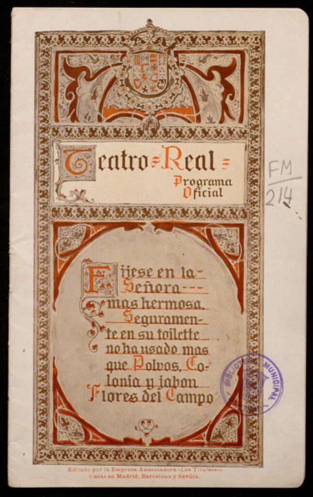 Miniatura de Payasos y Paolo e Francesca : teatro real : programa oficial : 4 de febrero de 1915