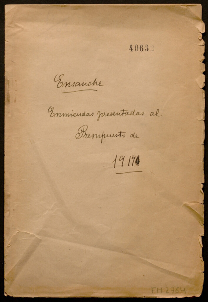 Miniatura de [Enmiendas presentadas al presupuesto del ensanche de 1917]