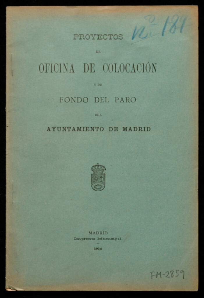 Miniatura de Proyectos de oficina de colocación y de fondo del paro del Ayuntamiento de Madrid