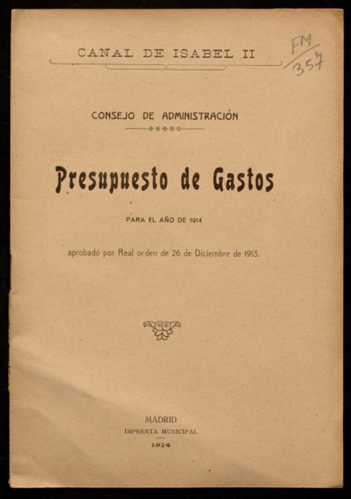 Miniatura de Presupuesto de gastos para el año de 1914...