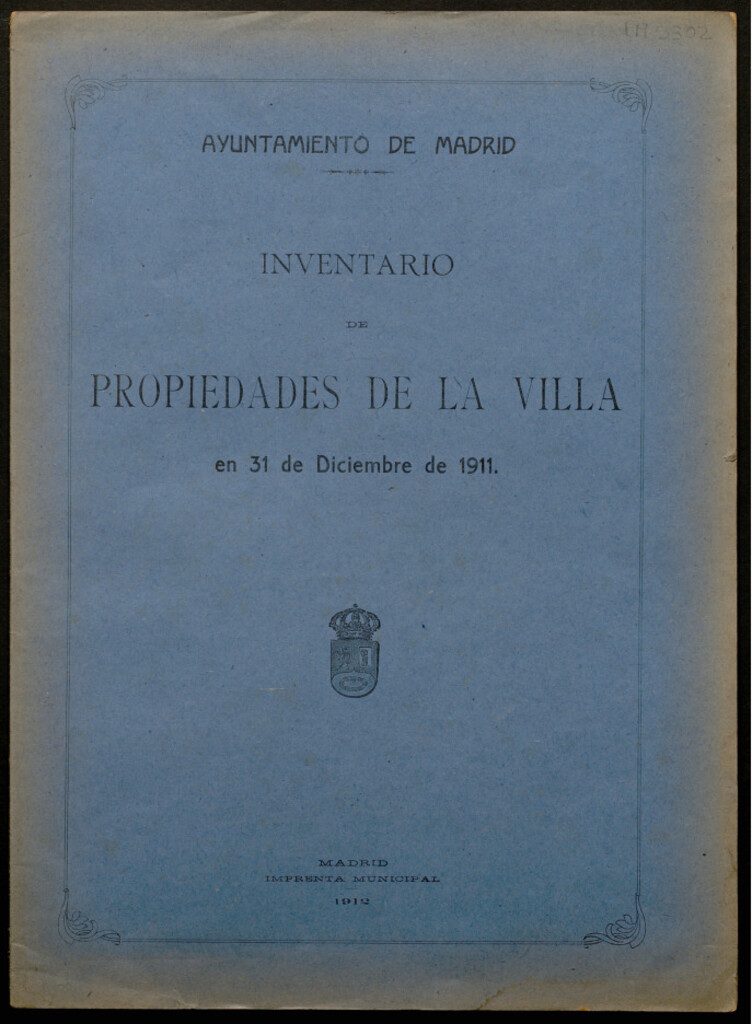 Miniatura de Inventario de propiedades de la Villa en 31 de diciembre de 1911