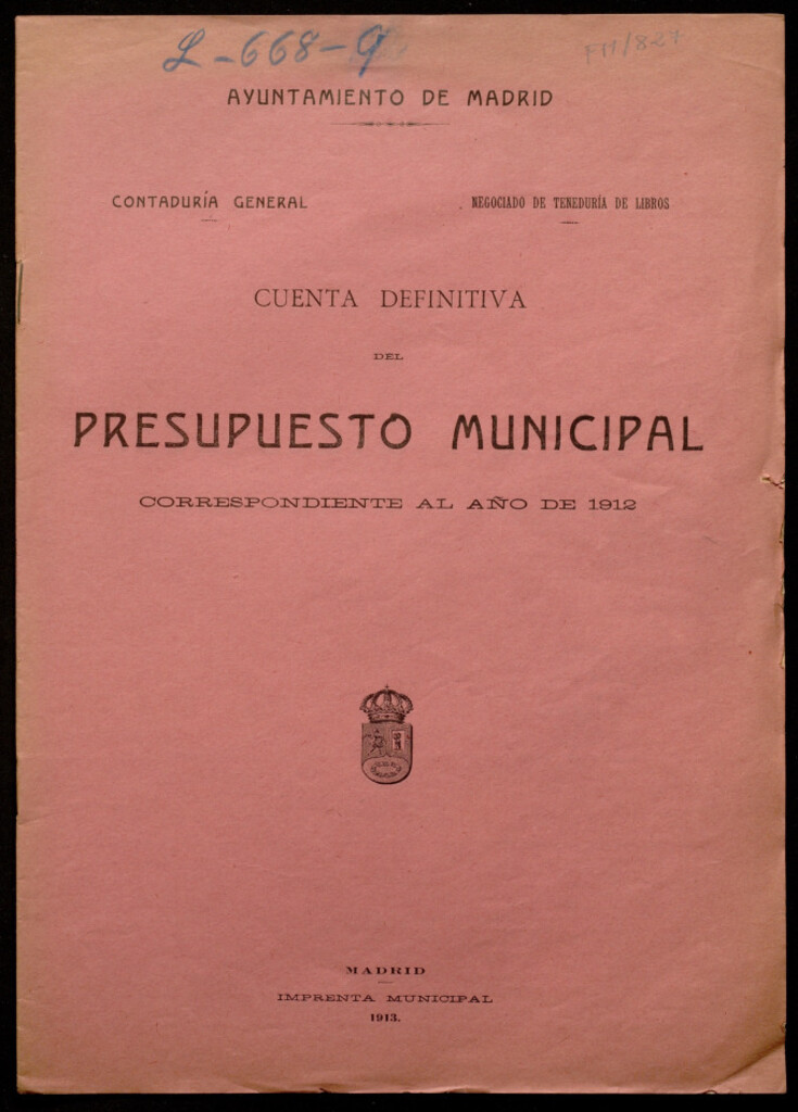 Miniatura de Cuenta definitiva del presupuesto municipal correspondiente al año de 1912