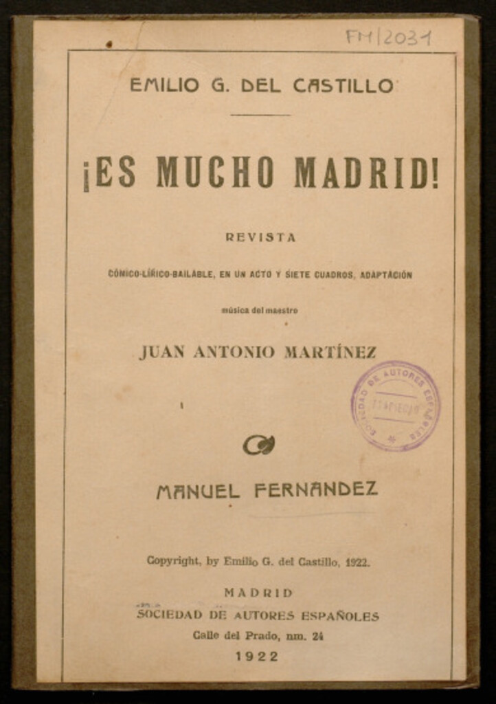 Miniatura de ¡Es mucho Madrid!