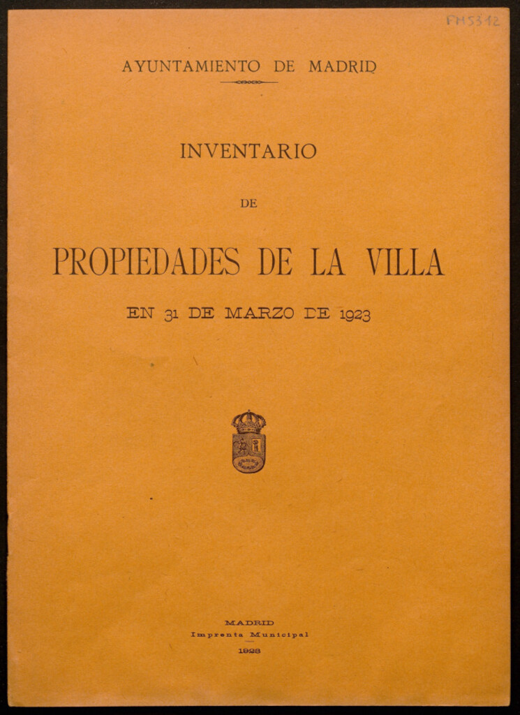 Miniatura de Inventario de propiedades de la Villa en 31 de marzo de 1923
