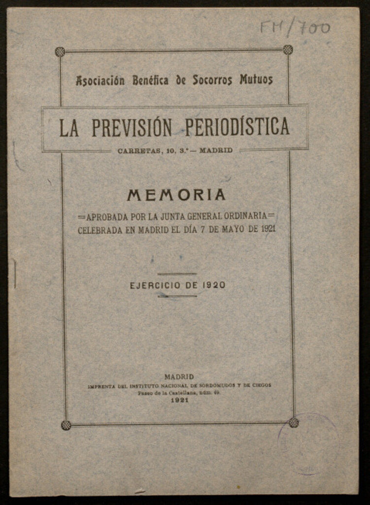 Miniatura de Memoria... ejercicio 1920