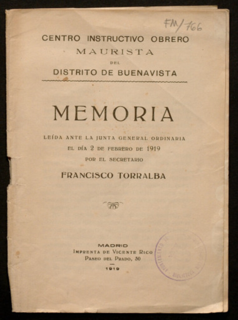 Miniatura de Memoria leida... por el secretario Francisco Torralva