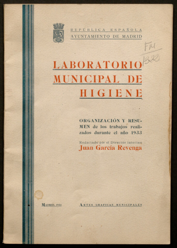 Miniatura de Organización y resumen de los trabajos realizados durante el año 1933 redactado por Juan García Revenga