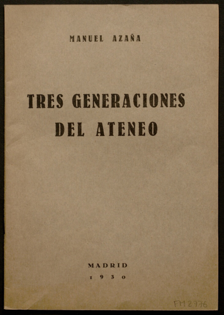 Miniatura de Tres generaciones del Ateneo