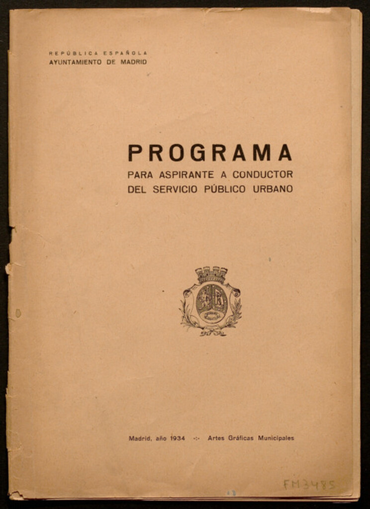 Miniatura de Programa para aspirante a conductor del servicio público urbano