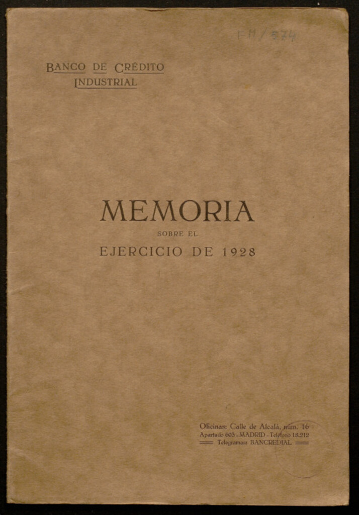Miniatura de Memoria... a la aprobación de la junta general... convocada para el dia 26 de abril de 1929...