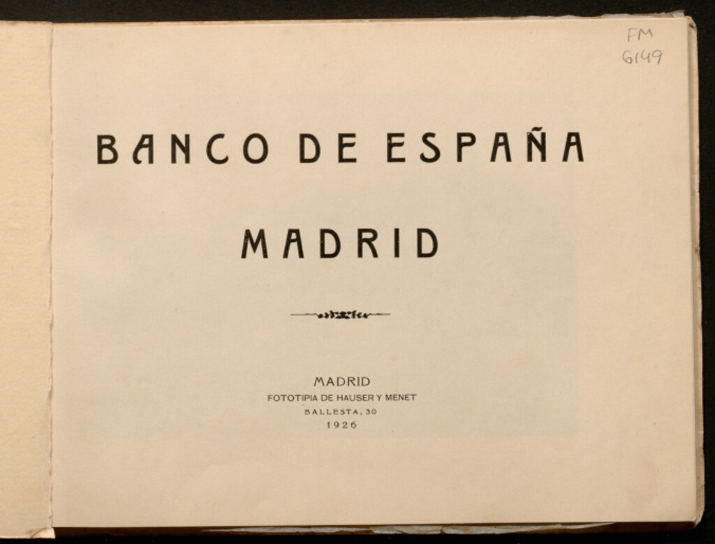 Miniatura de Banco de España, Madrid.