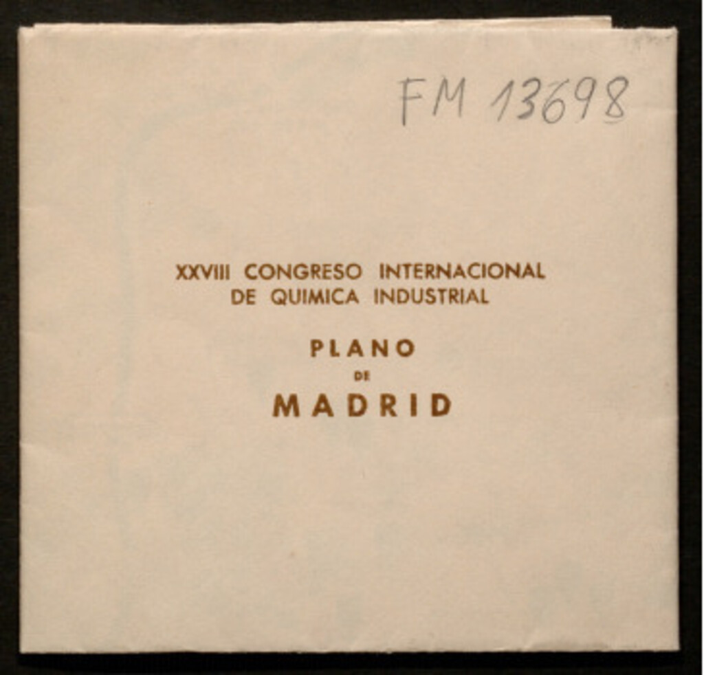 Miniatura de Plano de Madrid : XXVIII Congreso Internacional de Quimica Industrial