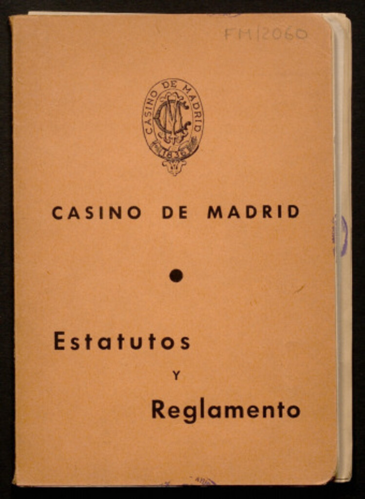 Miniatura de Estatutos y reglamento del Casino de Madrid (antes del Príncipe)