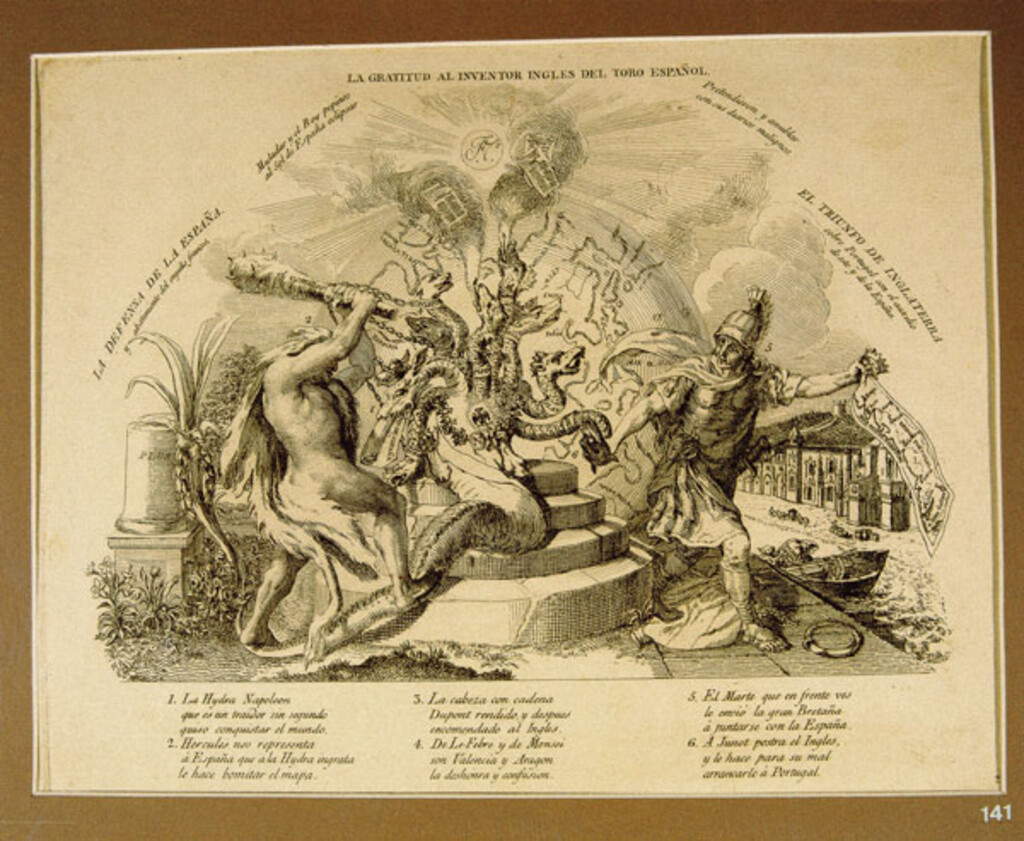 Miniatura de Alegoría de la alianza hispano-inglesa