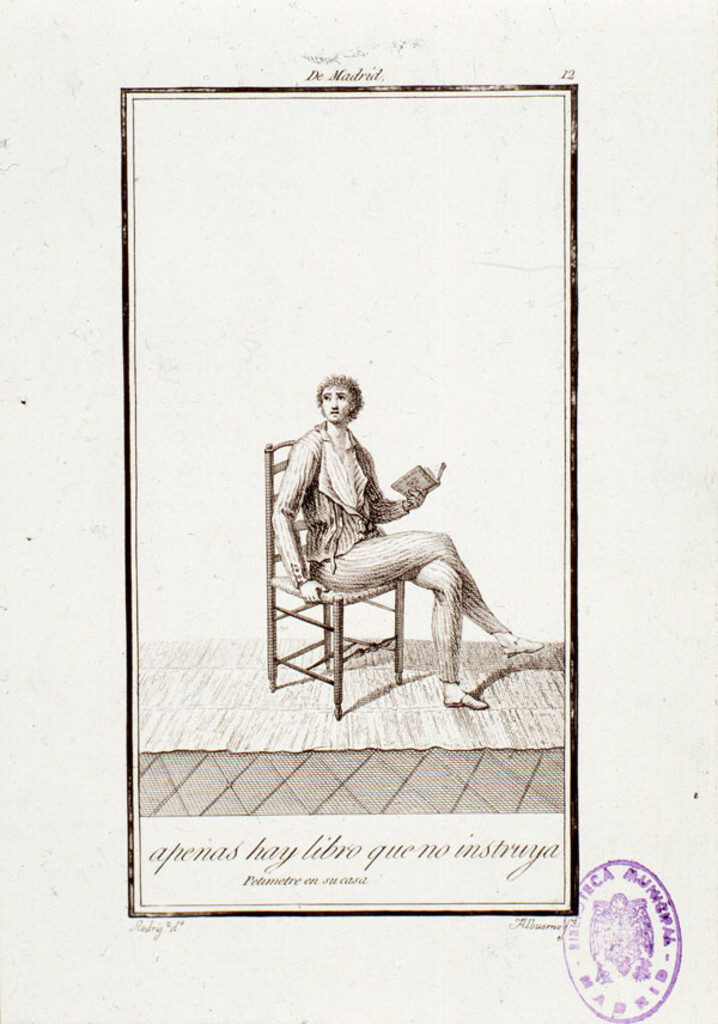 Miniatura de Apenas hay libro que no instruya. Petimetre en su casa