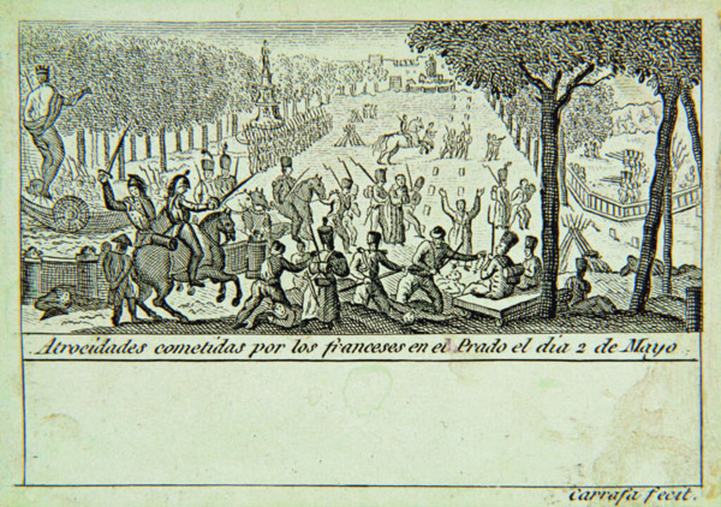 Miniatura de Atrocidades cometidas por los franceses en el Paseo del Prado