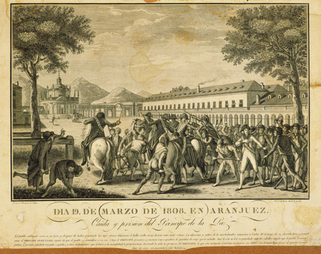 Miniatura de Caída del Príncipe de la Paz