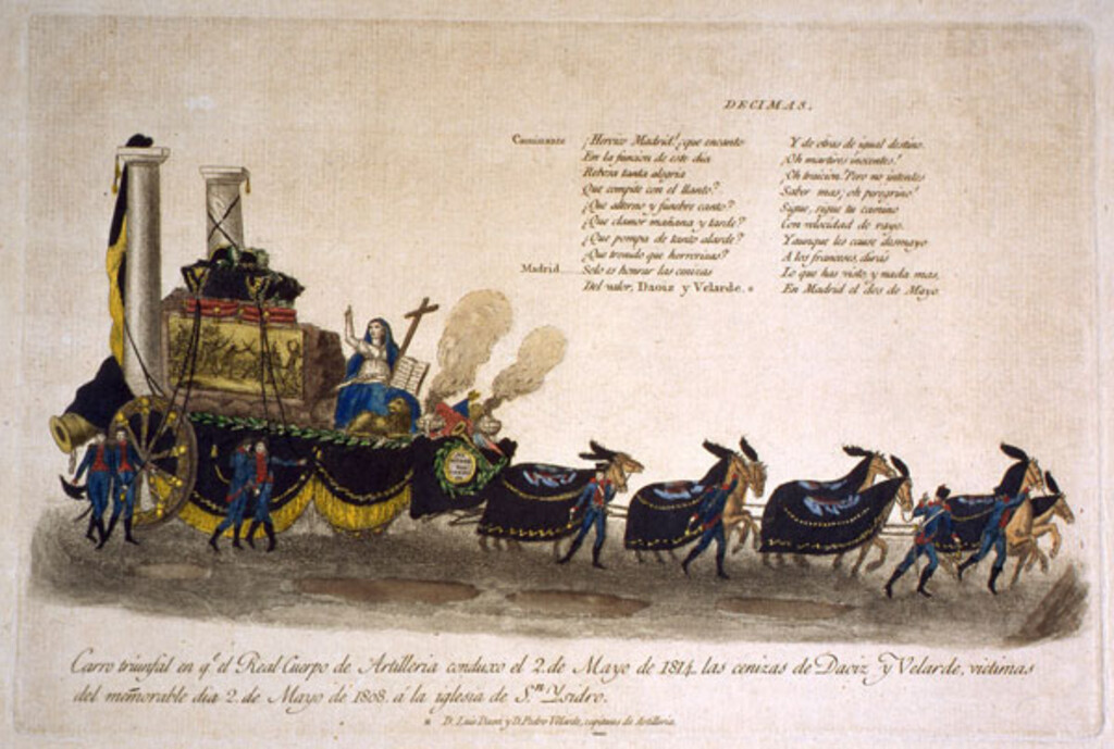 Miniatura de Cortejo fúnebre de Daoíz y Velarde