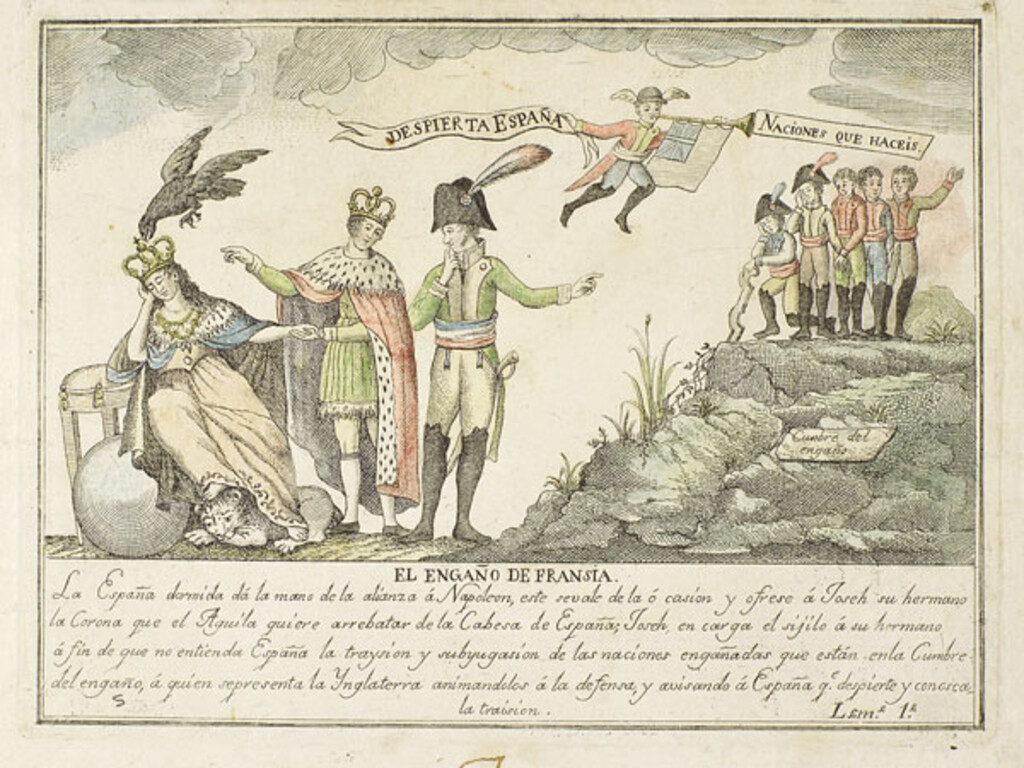 Miniatura de España engañada por Napoleón