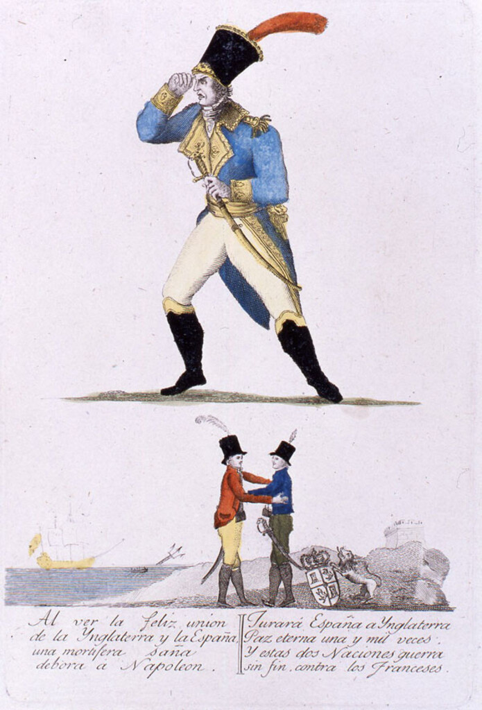 Miniatura de Ira de Napoleón por la unión de España e Inglaterra