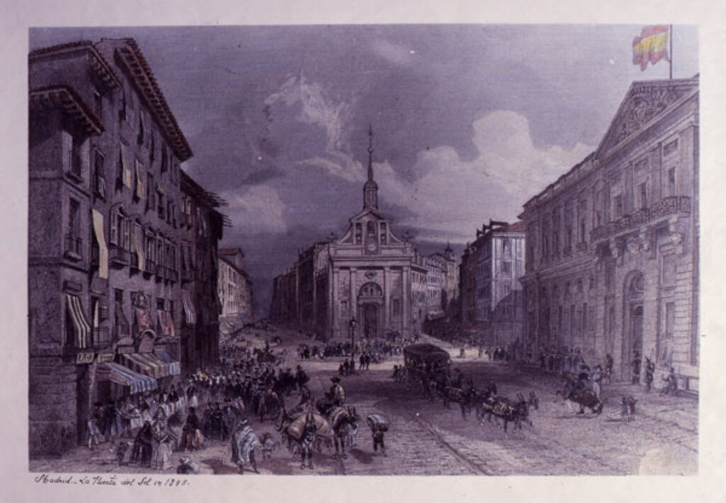 Miniatura de La Puerta del Sol en 1848