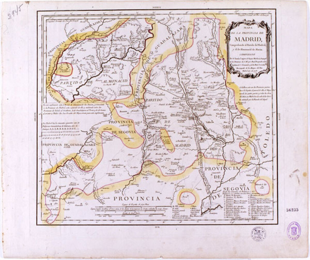 Miniatura de Mapa de la provincia de Madrid